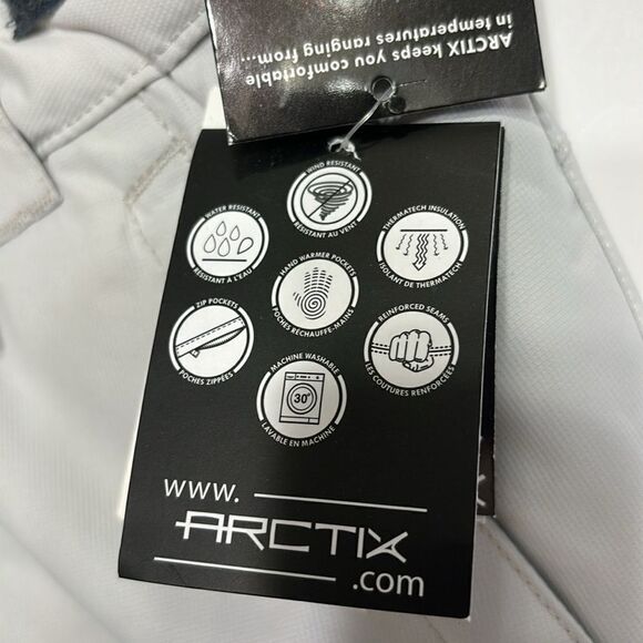 NWT Arctix Insulated Snow Pants Quiet Gray Short Inseam Size XL 16-18 - Picture 12 of 14